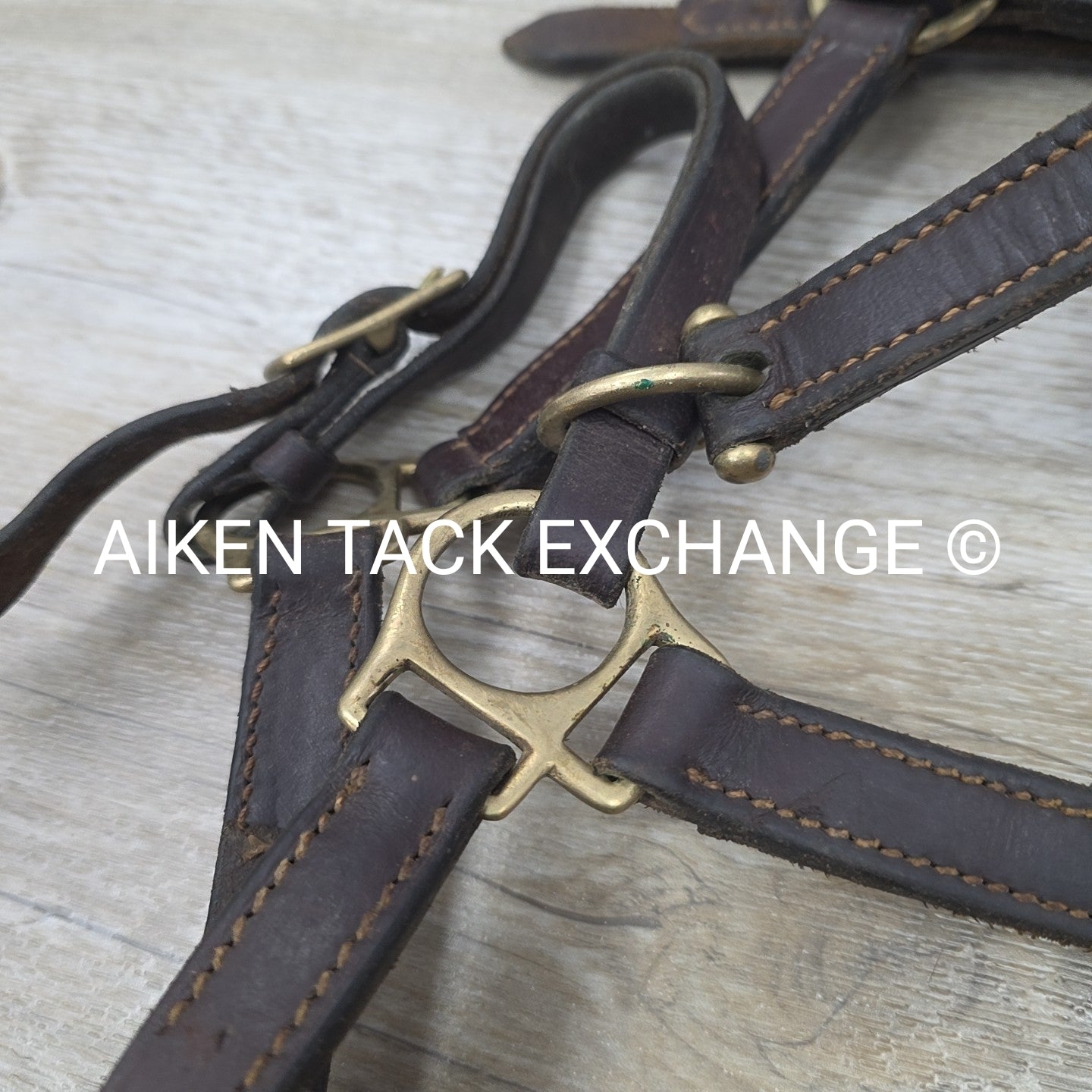Leather Halter, Brown, Size Pony