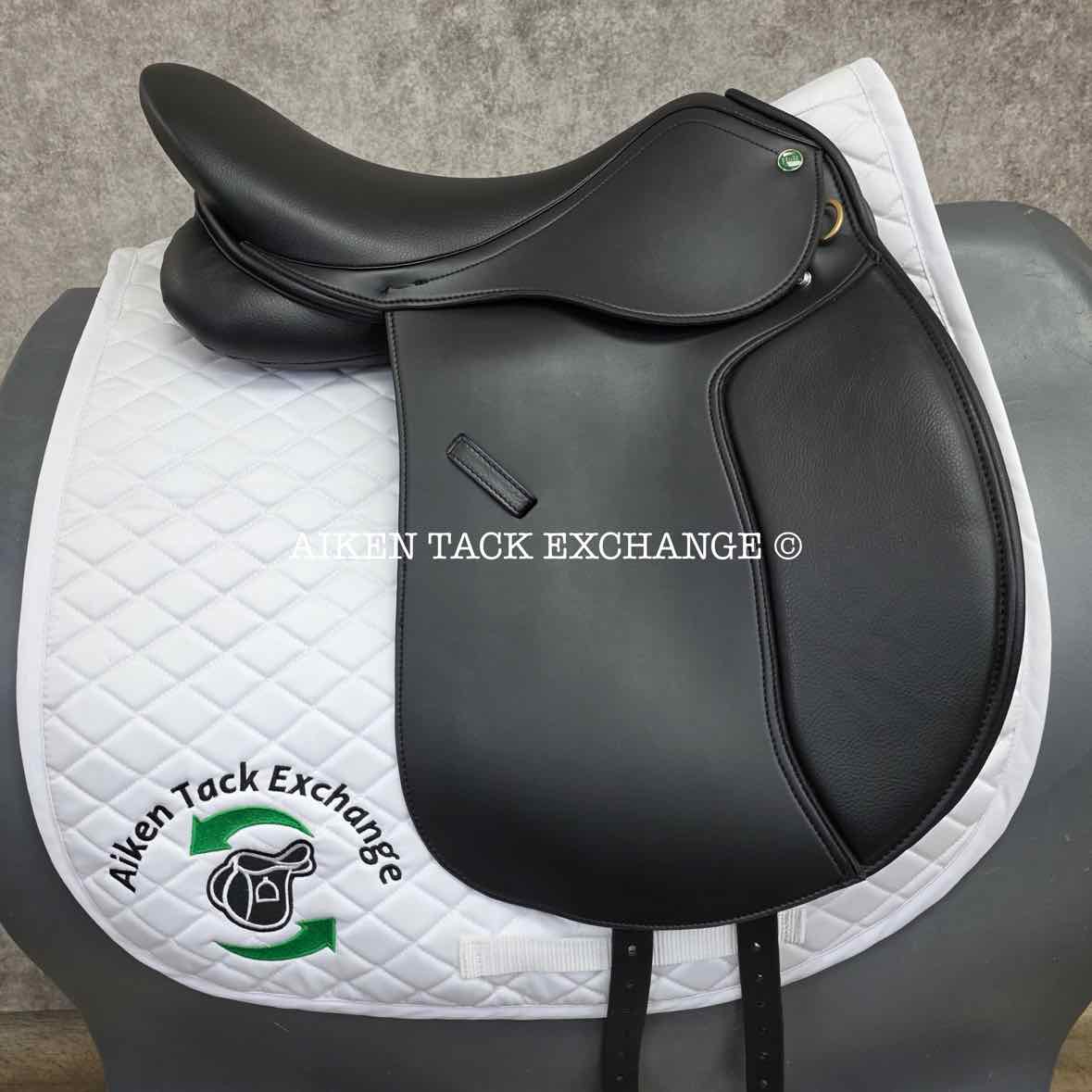 HDR - Henri de Rivel Vegan-X IGP Dressage Saddle, 17.5" Seat, Adjustable Tree - Changeable Gullet, Wool Flocked Panels