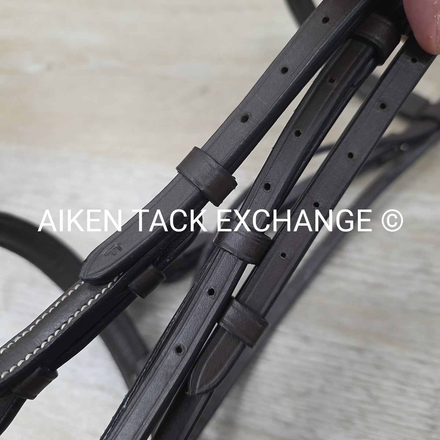 Pinnacle Padded Plain Raised Bridle with Laced Reins, Brown, Size Full