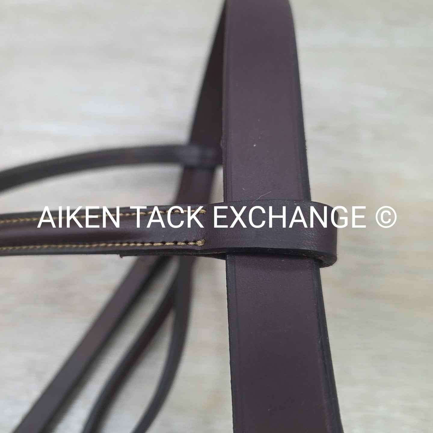 Edgewood Plain Raised Bridle, No Reins, Brown, Size Full