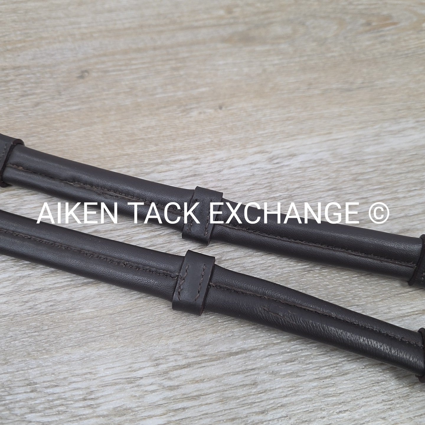 Cushion Grip Reins with Hand Stops, Brown, 56"