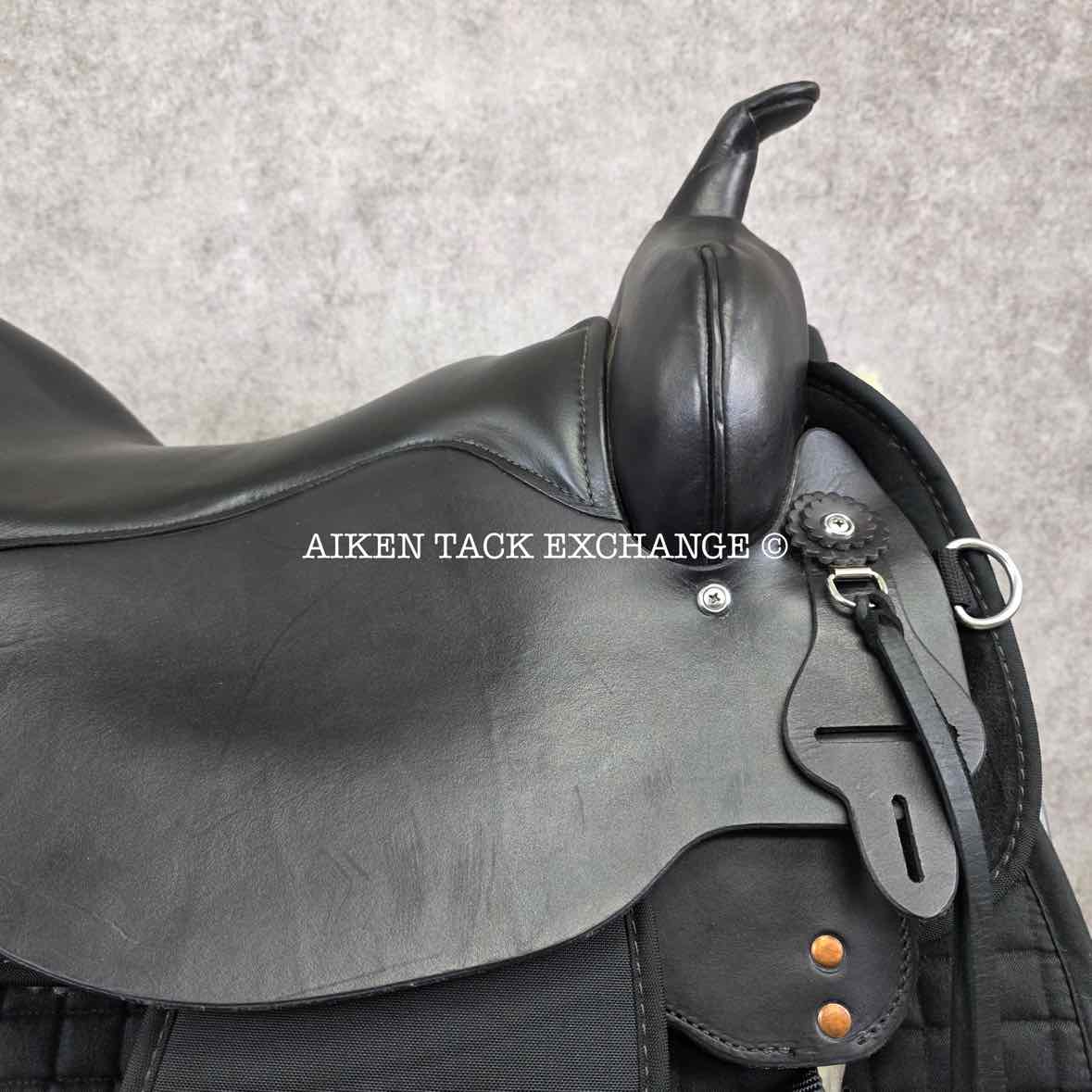 **SOLD** 2020 High Horse by Circle Y 6910 Lockhart Cordura Trail Western Saddle, 17" Seat, Regular Tree - Semi QH Bars