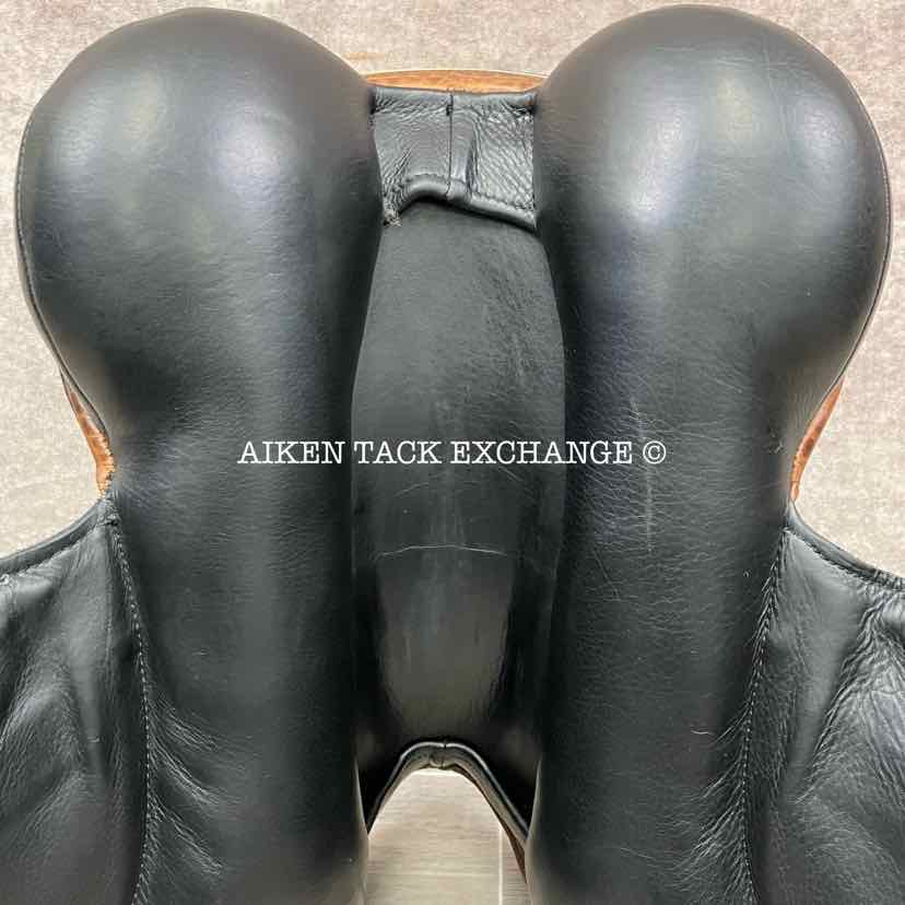 2018 Custom Saddlery Icon Star Monoflap Dressage Saddle, 17" Seat, Short Flap, Adjustable Tree, Wool Flocked Panels
