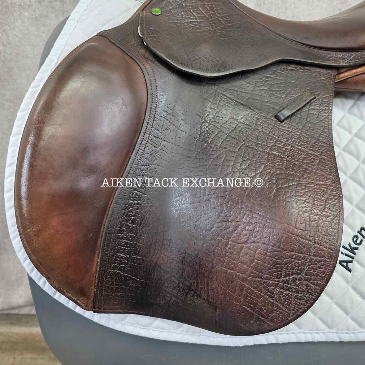 2008 County Innovation Jump Saddle, 17.5" Seat, Medium Wide Tree, Wool Flocked Panels