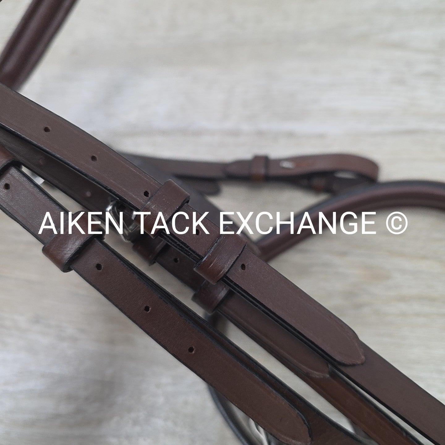 HDR Pro Mono Crown Padded Bridle with Reins, Australian Nut, Size Cob