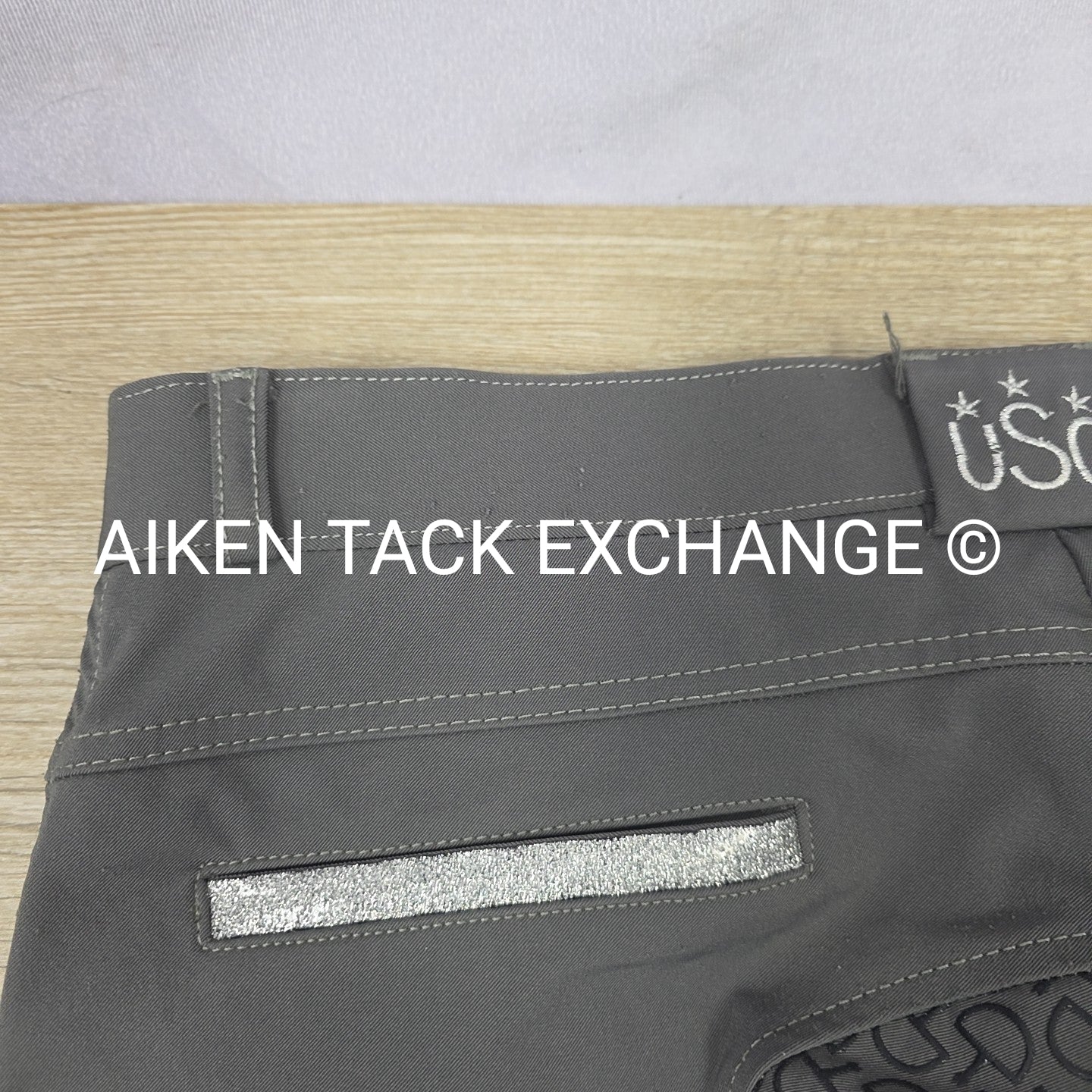 KL Select USG "Meghan" Silicone Grip Full Seat Breeches, Size 32