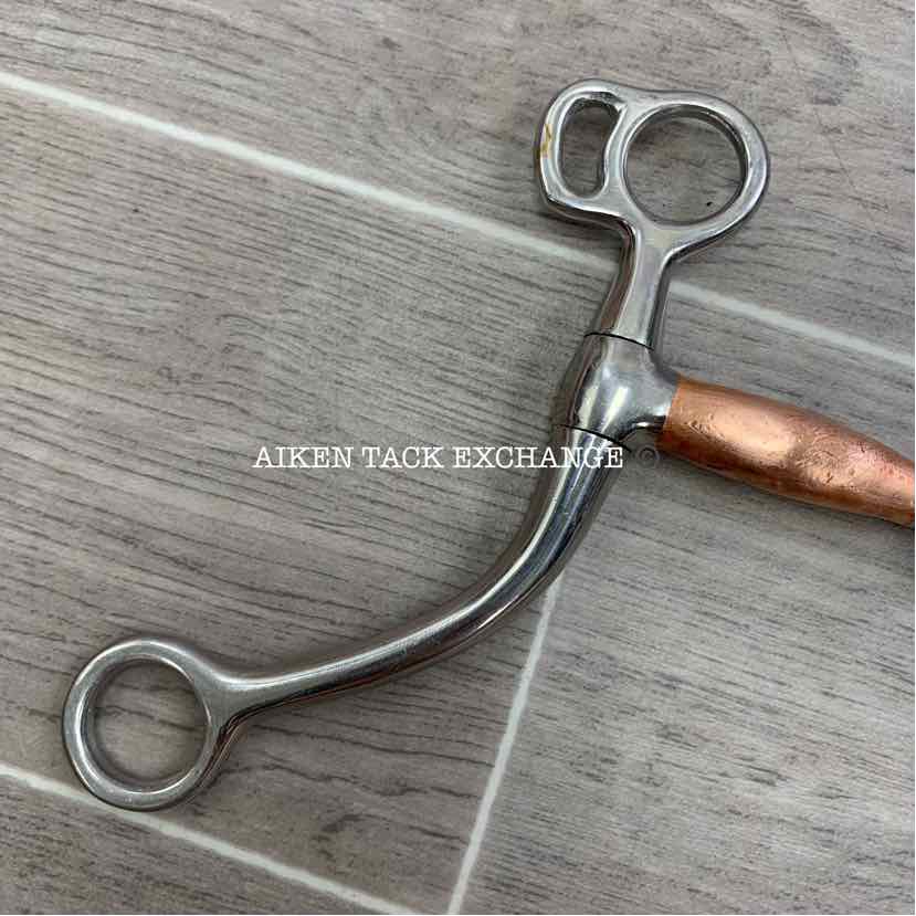 Single Joint Copper Long Shank Tom Thumb Bit 4.75"