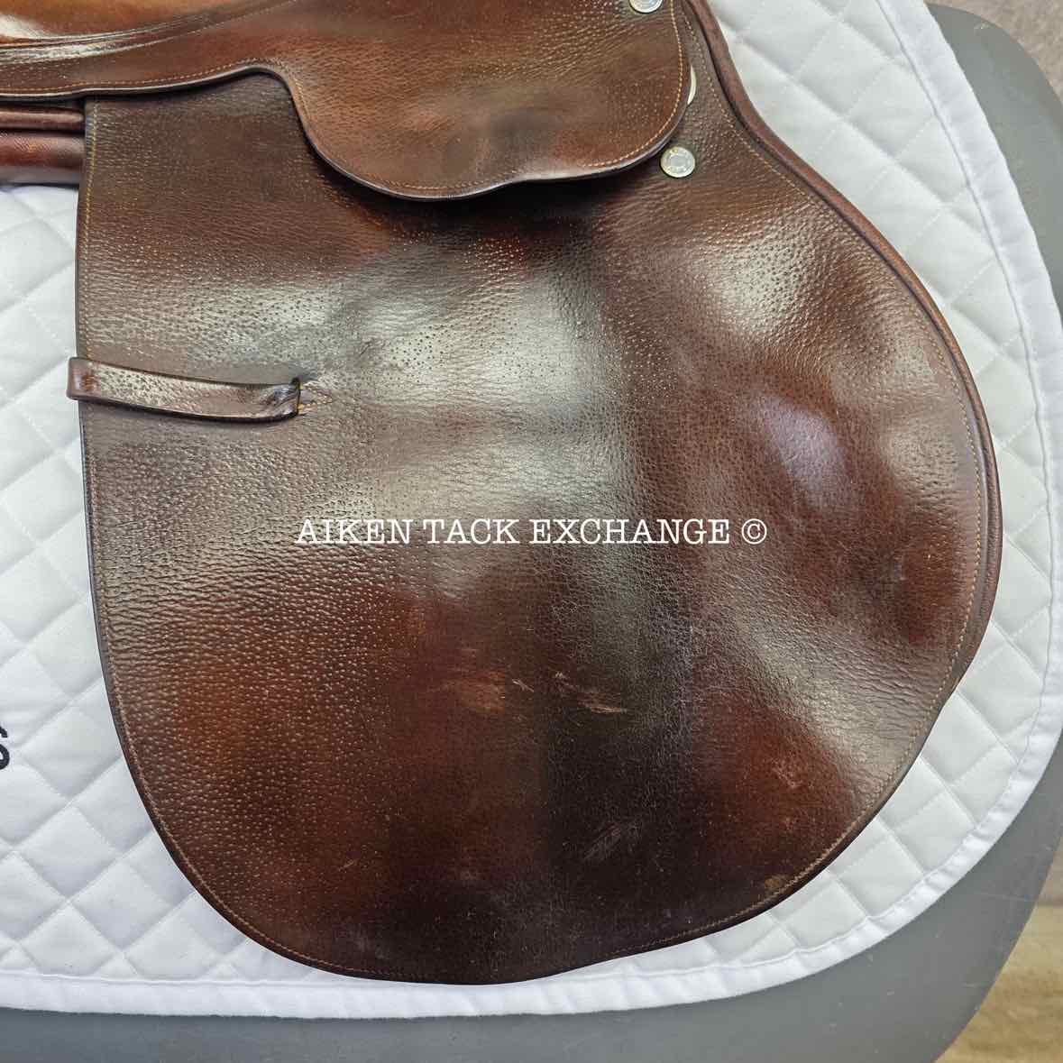 Hermes Steinkraus Close Contact Jump Saddle, 18" Seat, Medium Tree, Foam Panels