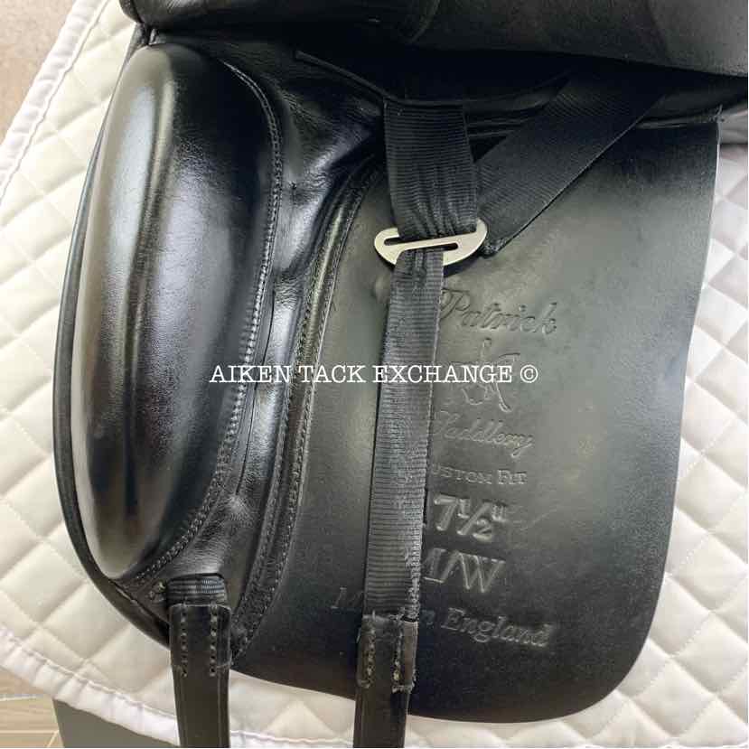 **SOLD** Patrick Saddlery Dressage Saddle, 17.5" Seat, Medium Wide Tree, Wool Flocked Panels