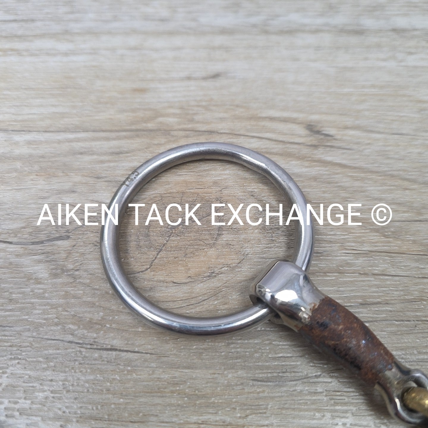 Shires Blue Alloy Loose Ring Double Joint Lozenge Bit 4.5"