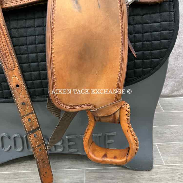 Pard's Western Saddle, 16" Seat, Wide Tree - Full QH Bars