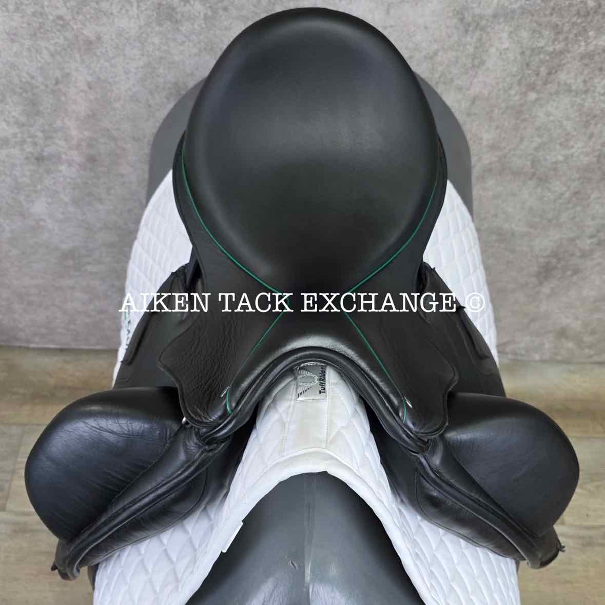 2023 Envy by Custom Saddlery Motion Monoflap Dressage Saddle, 17" Seat - Short Flap, Adjustable Tree, Wool Flocked Panels