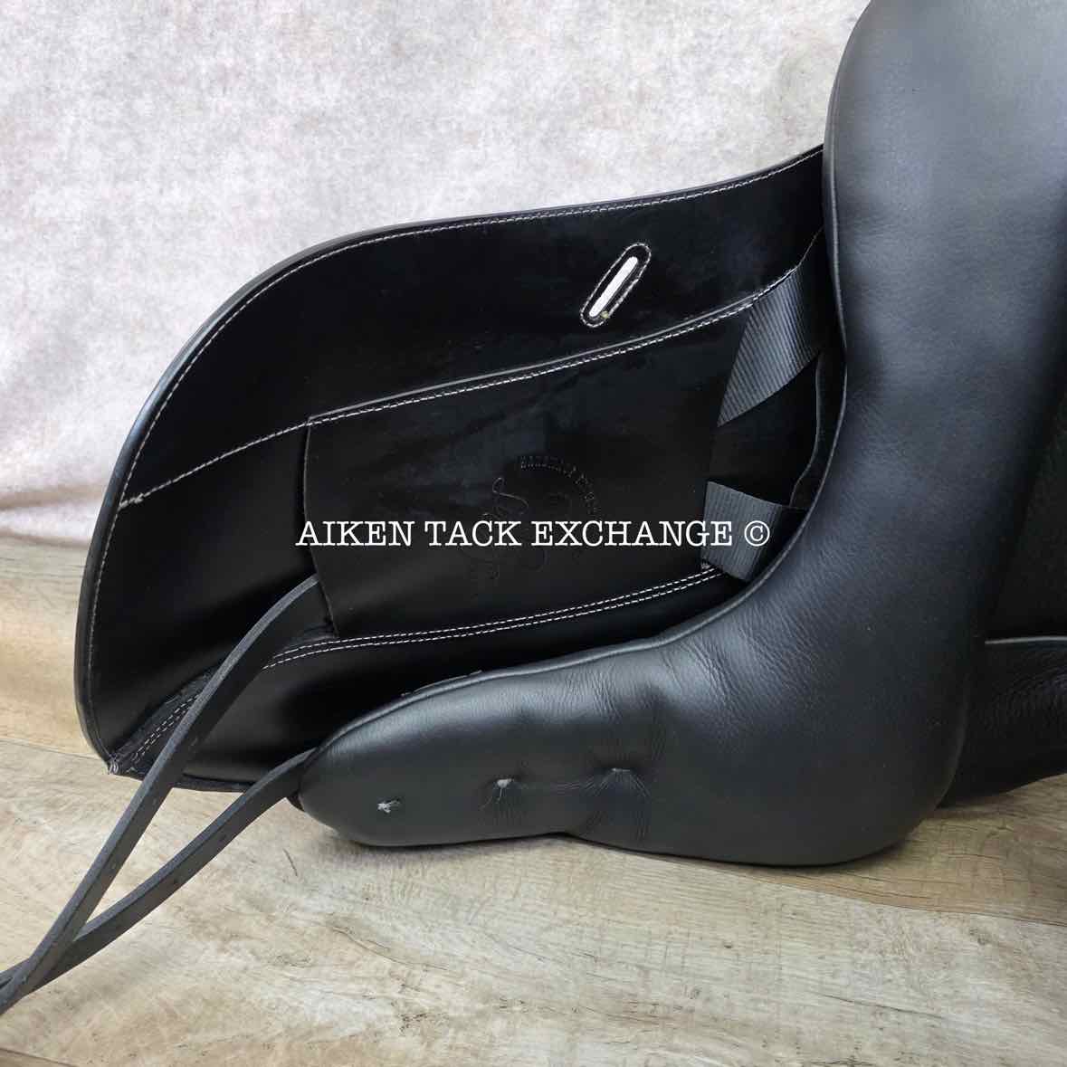 2024 Loxley by Bliss Monoflap Dressage Saddle, 17.5" Seat, Adjustable Tree - Changeable Gullet, Wool Flocked Panels