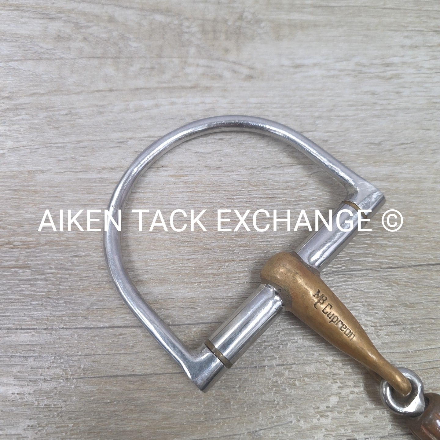 Mikmar Cupreon French Link Copper Roller D Ring Bit 5"