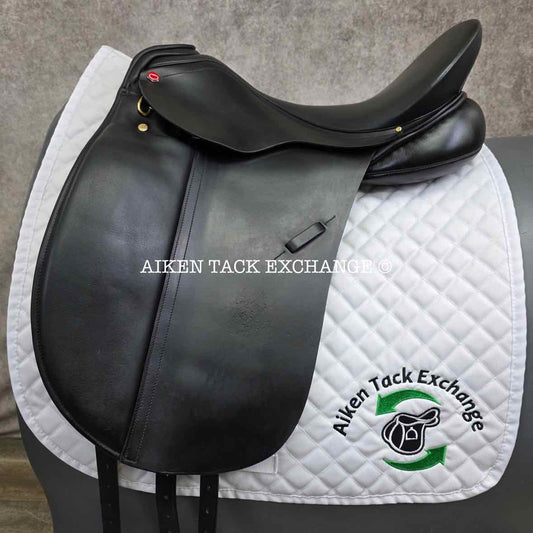 Albion SLK Dressage Saddle, 17.5" Seat, Adjusta-Tree: Set to Wide, Wool Flocked Panels