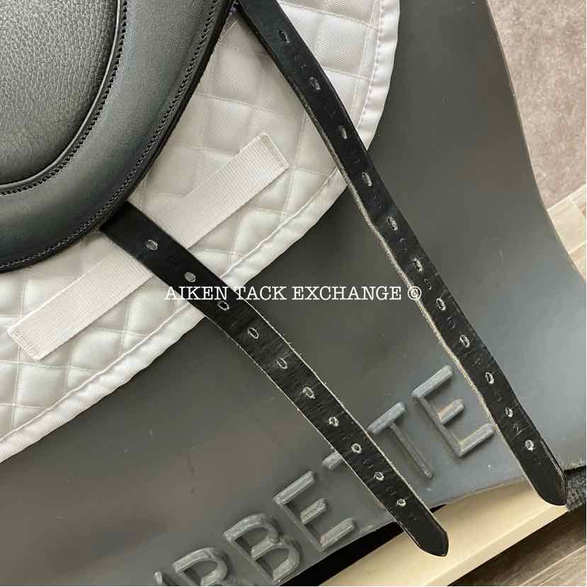 2023 Envy by Custom Saddlery Rhythm Monoflap Dressage Saddle, 17" Seat, Adjustable Tree, Wool Flocked Panels