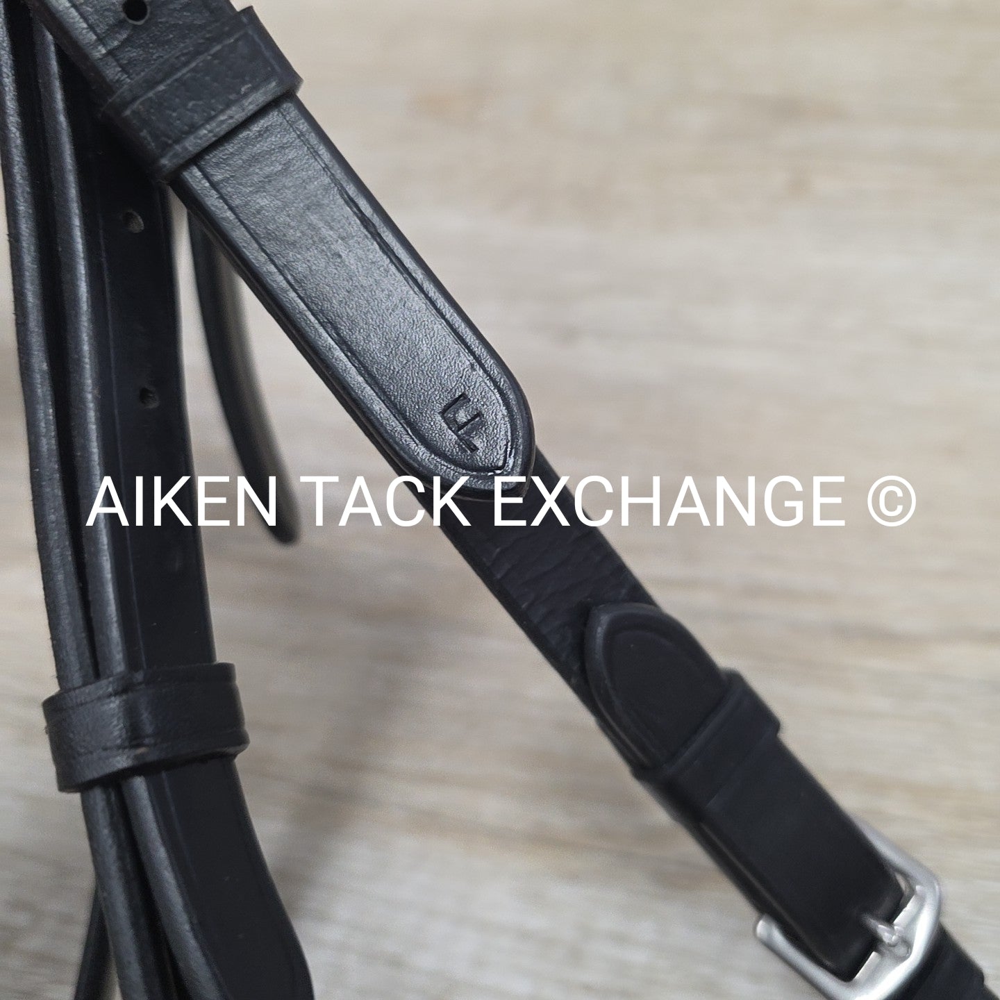KL Select Black Oak Juniper Dressage Bridle with Reins, Black,  Size Full