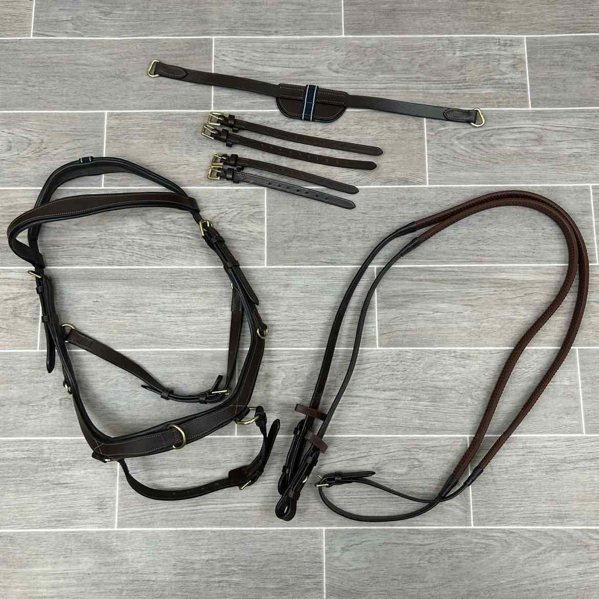 Horseware Micklem 2 Multi Bridle with Rubber Reins, Brown, Size Full