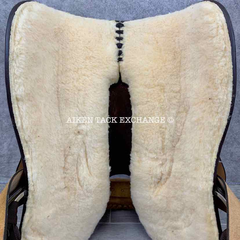 Roughout Training Western Saddle, 16" Seat, Regular Tree - Semi QH Bars