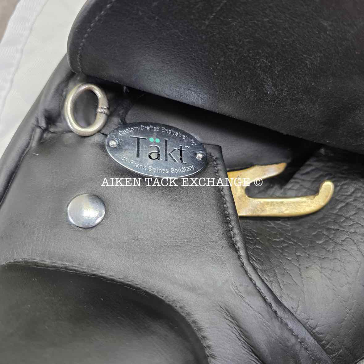 Takt TSD-10 Monoflap Dressage Saddle, 17.5" Seat, Wide Tree, Wool Flocked Panels