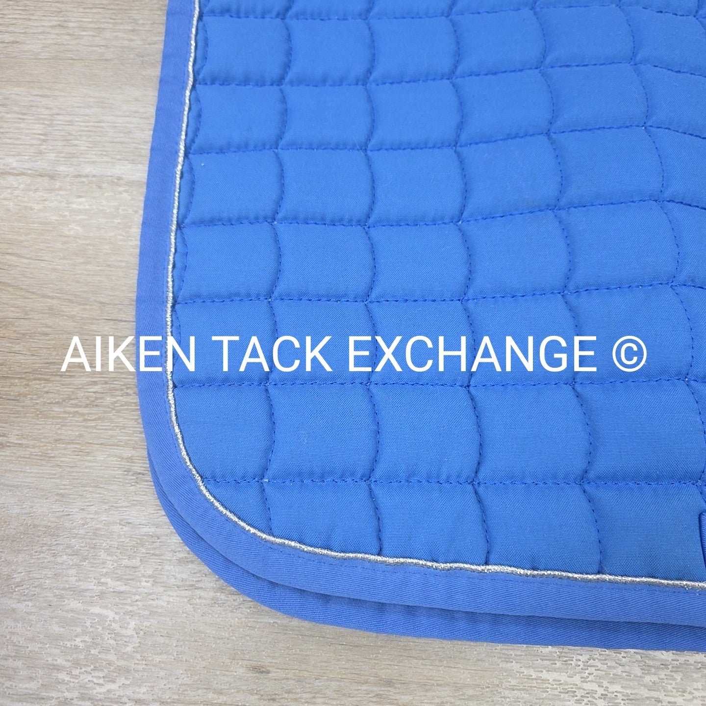 Horze All Purpose Saddle Pad, Blue/Silver, Size Full