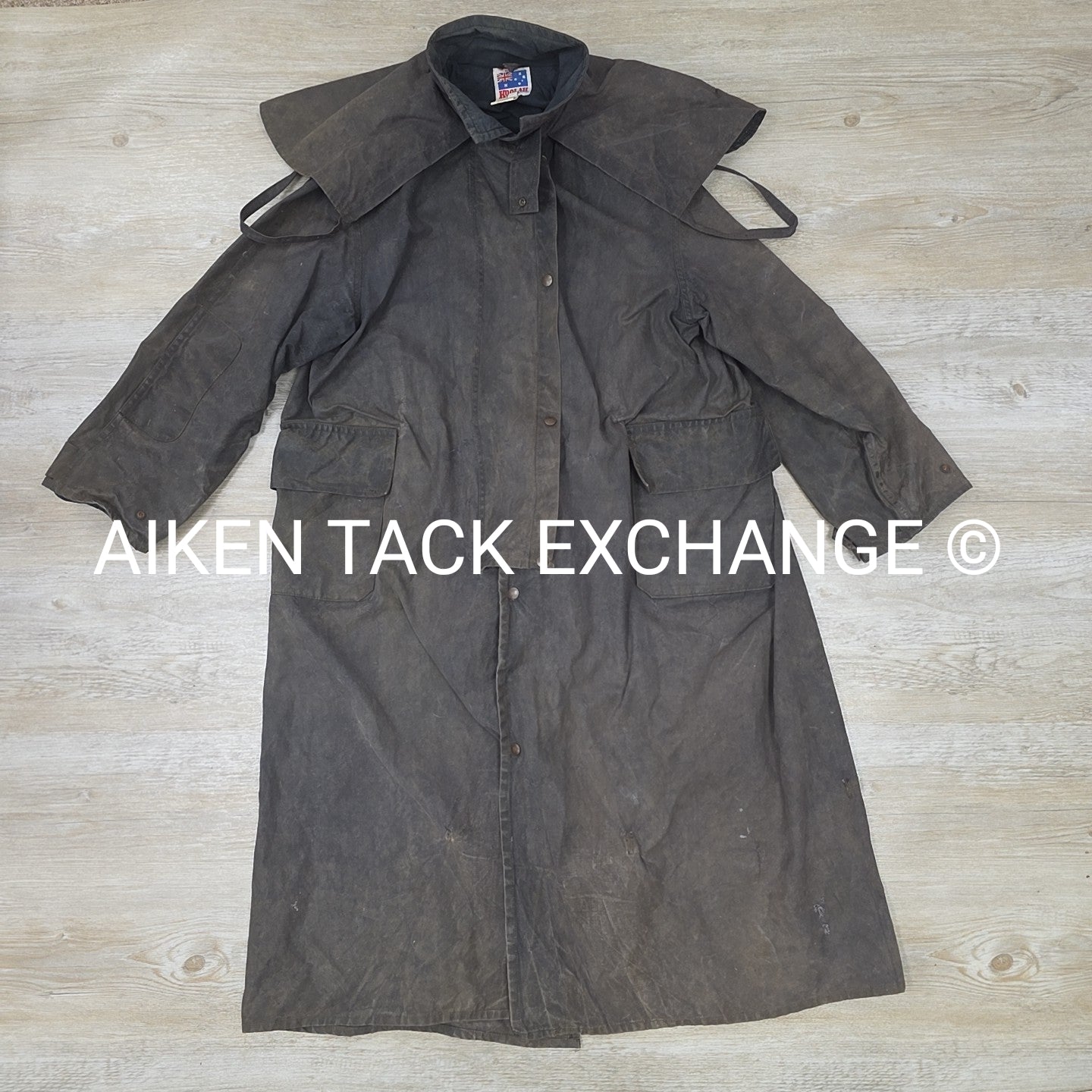 Koolah Waxed Trenchcoat, Size XLarge