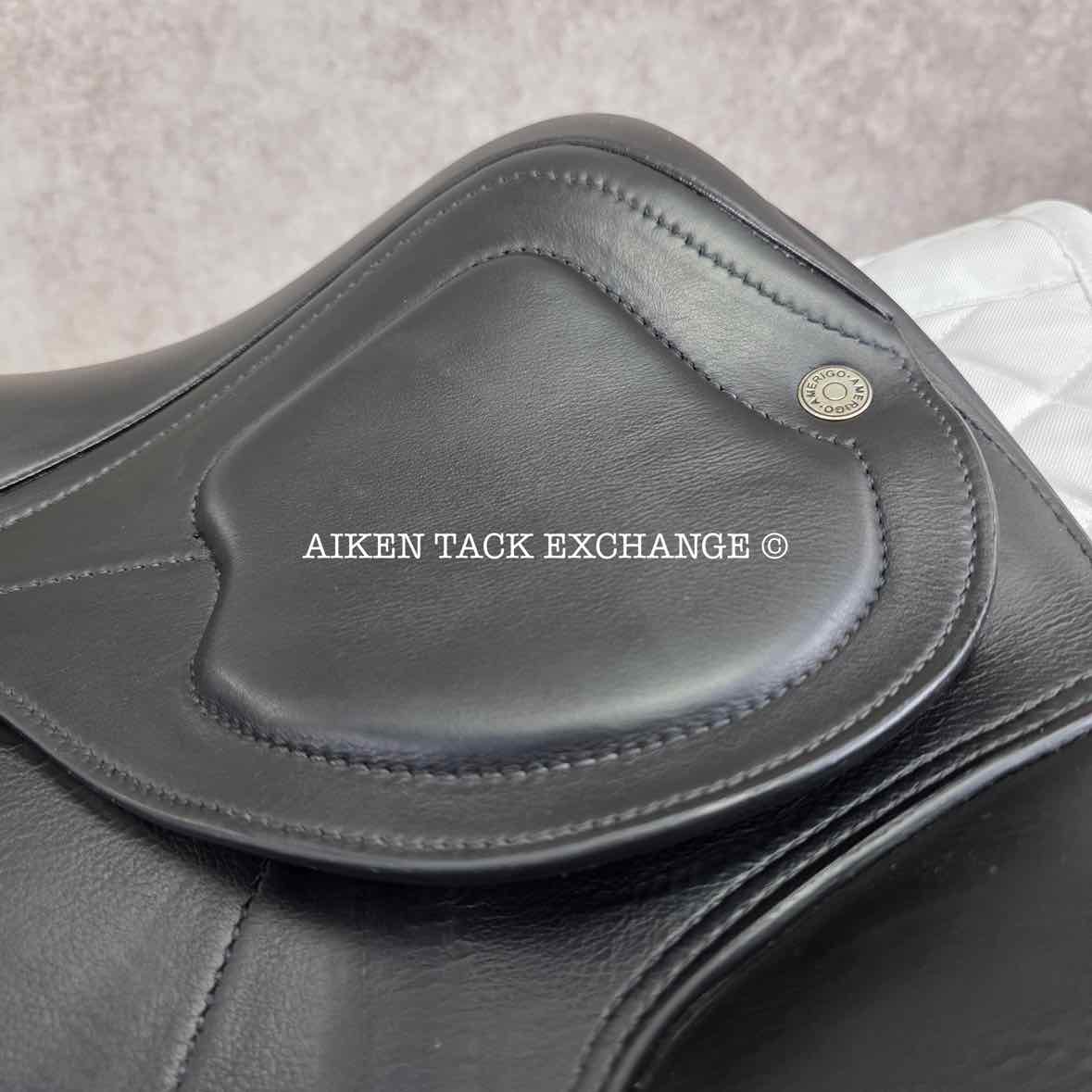 2023 Amerigo Pasubio Pinerolo Dressage Saddle, 18" Seat, Medium Tree, Wool Flocked Panels