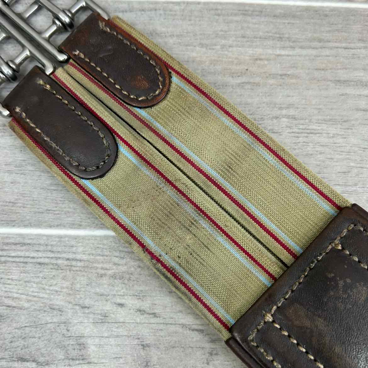 M. Toulouse Double Elastic Girth, Brown, 52"