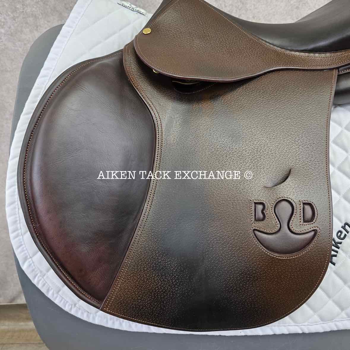 **SOLD** 2014 Bruno Delgrange Virtuose Jump Saddle, 17.5" Seat, 5X Flap, Medium Tree, Foam Panels