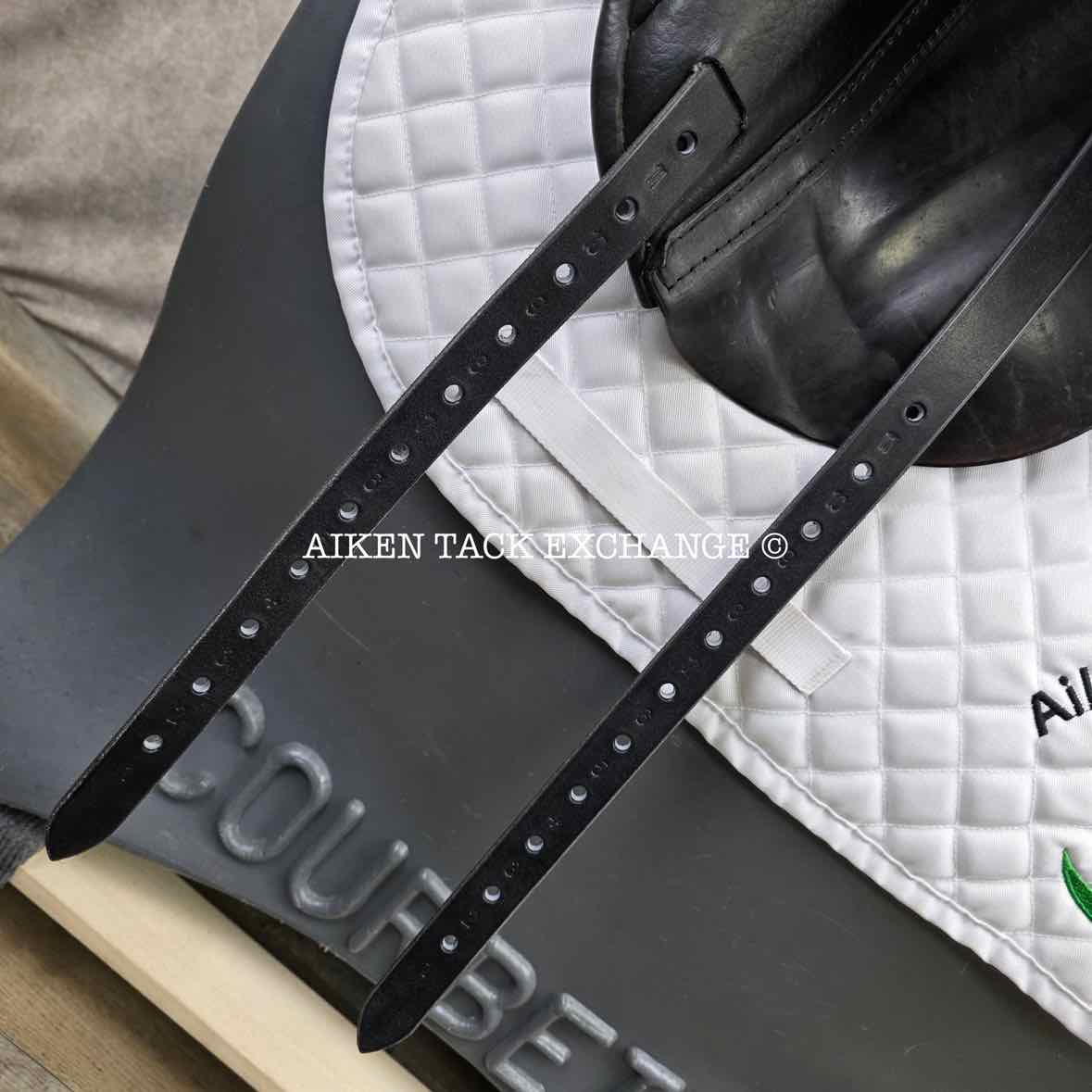 JRD Alvina Dressage Saddle, 18" Seat, Medium Wide Tree, Wool Flocked Panels