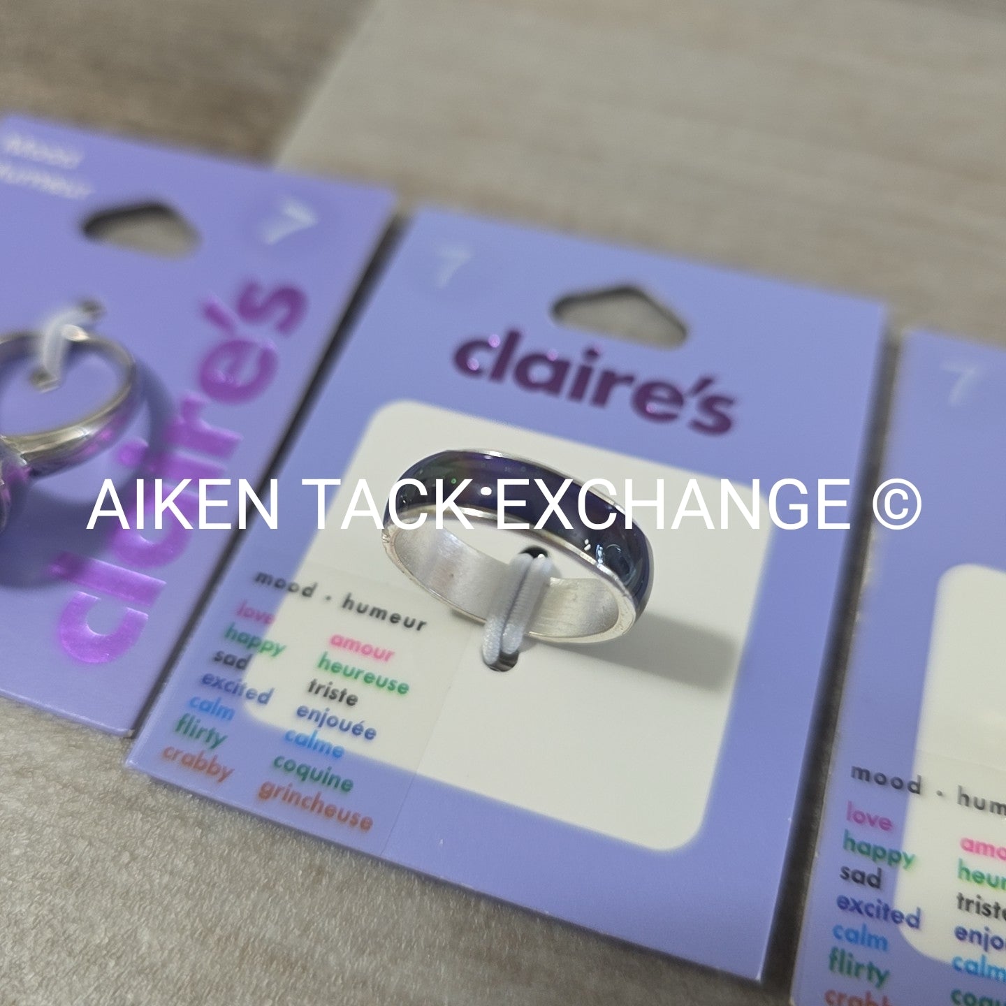 Claire's Mood Rings (3) - Size 7