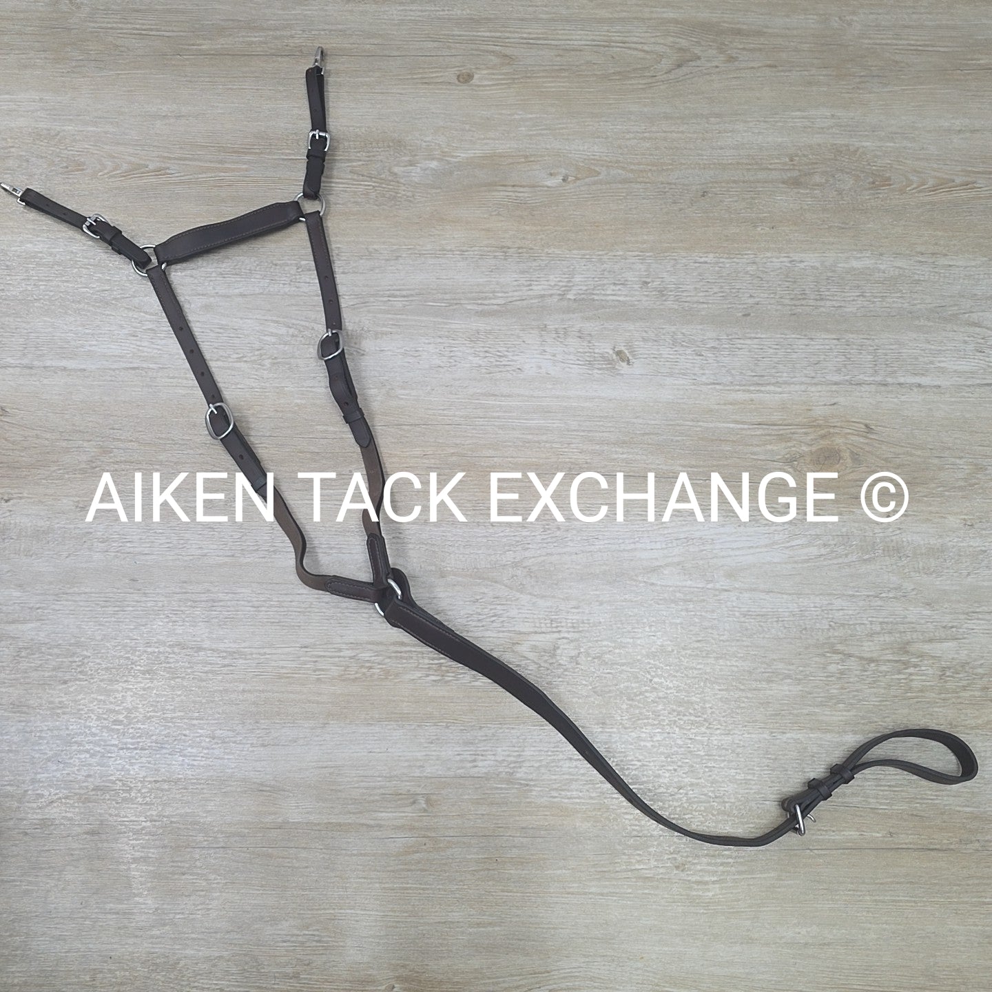 Nunn Finer Hunting Breastplate with Elastic, Brown, Size Cob