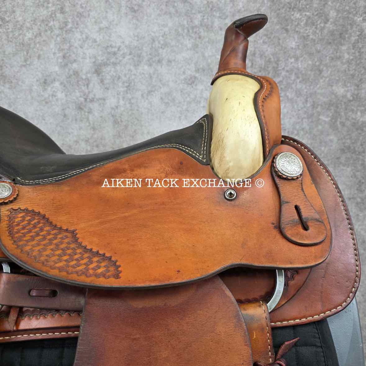 AMB Western Saddle, 16" Seat, Wide Tree - Full QH Bars