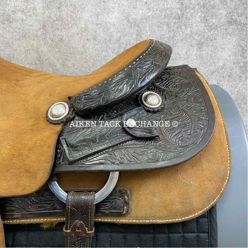 M.L. Leddy's Western Saddle, 16.5" Seat, Wide Tree - Full QH Bars