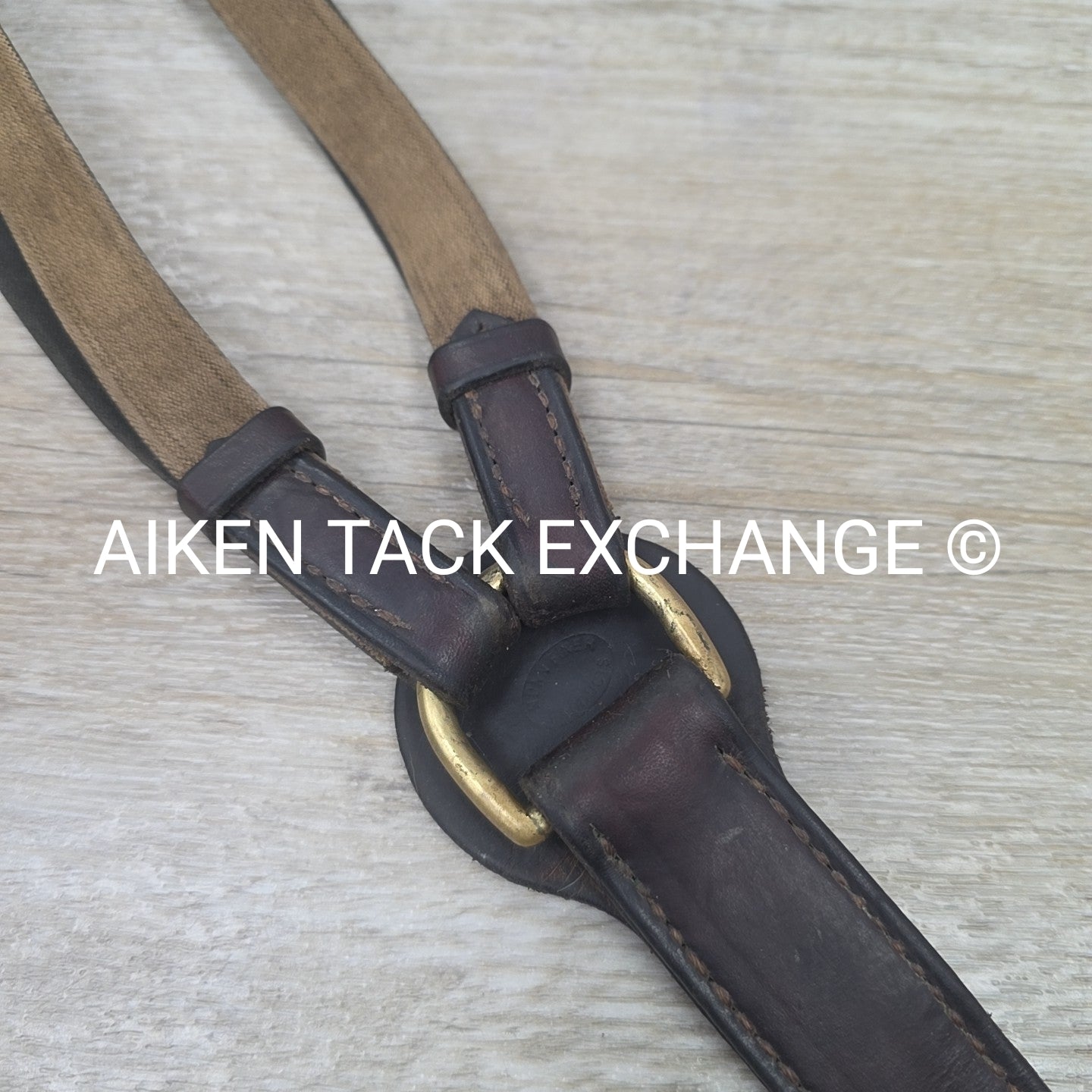 BARGAIN BUNDLE: Nunn Finer Elastic Breastplate & ExionPro Rubber Reins, Brown, S