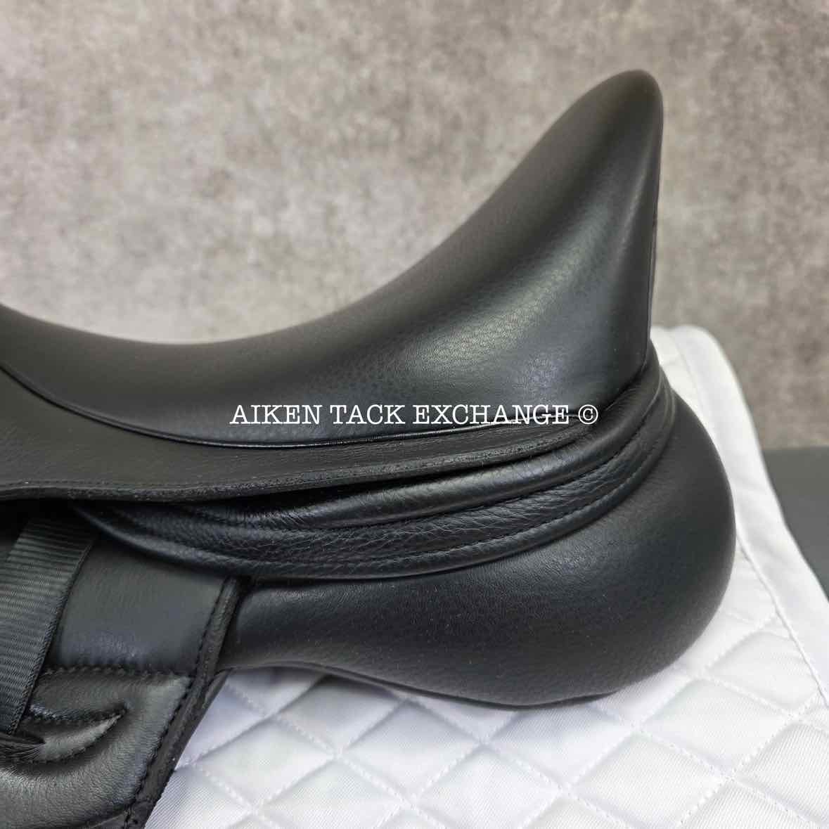 2023 Envy by Custom Saddlery Motion Monoflap Dressage Saddle, 17.5" Seat, Adjustable Tree, Wool Flocked Panels