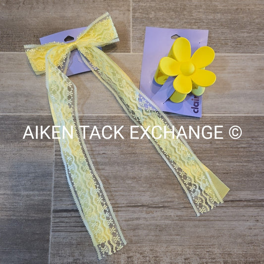 Claire's Hair Bundle - 1 Claw Clip, 1 Hair Clip