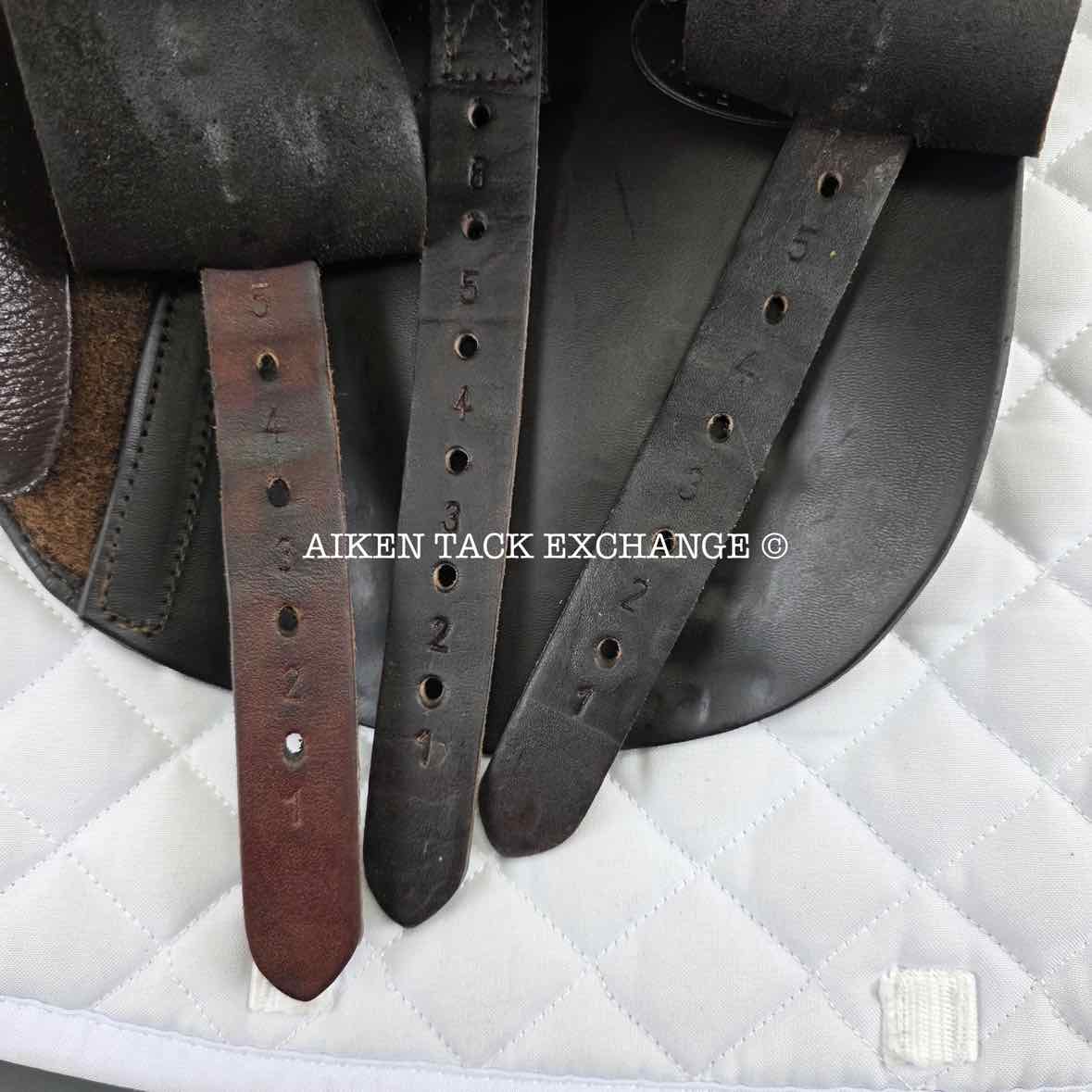Kent & Masters Original Pony All Purpose Jump Saddle, 15.5" Seat, Adjustable Tree - Changeable Gullet, Wool Flocked Panels