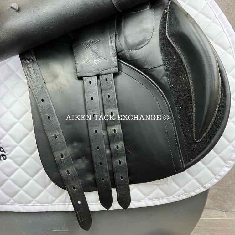 2003 Frank Baines Balance Zenith GPJ Saddle, 18" Seat, Extra Wide Hoop Tree, Wool Flocked Panels