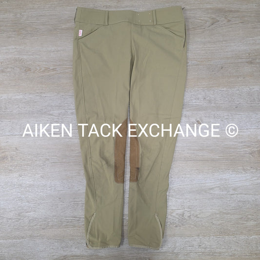 Tailored Sportsman Side Zip Trophy Hunter Knee Patch Breeches, Women's 32