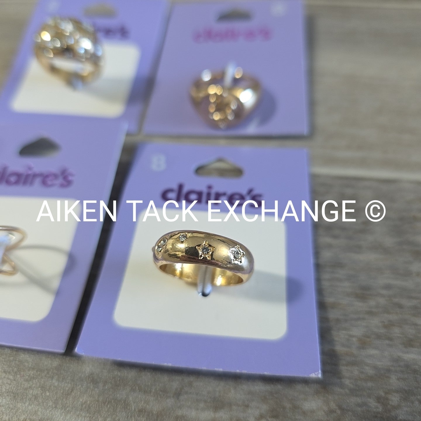 Claire's Rings (4) - Size 8