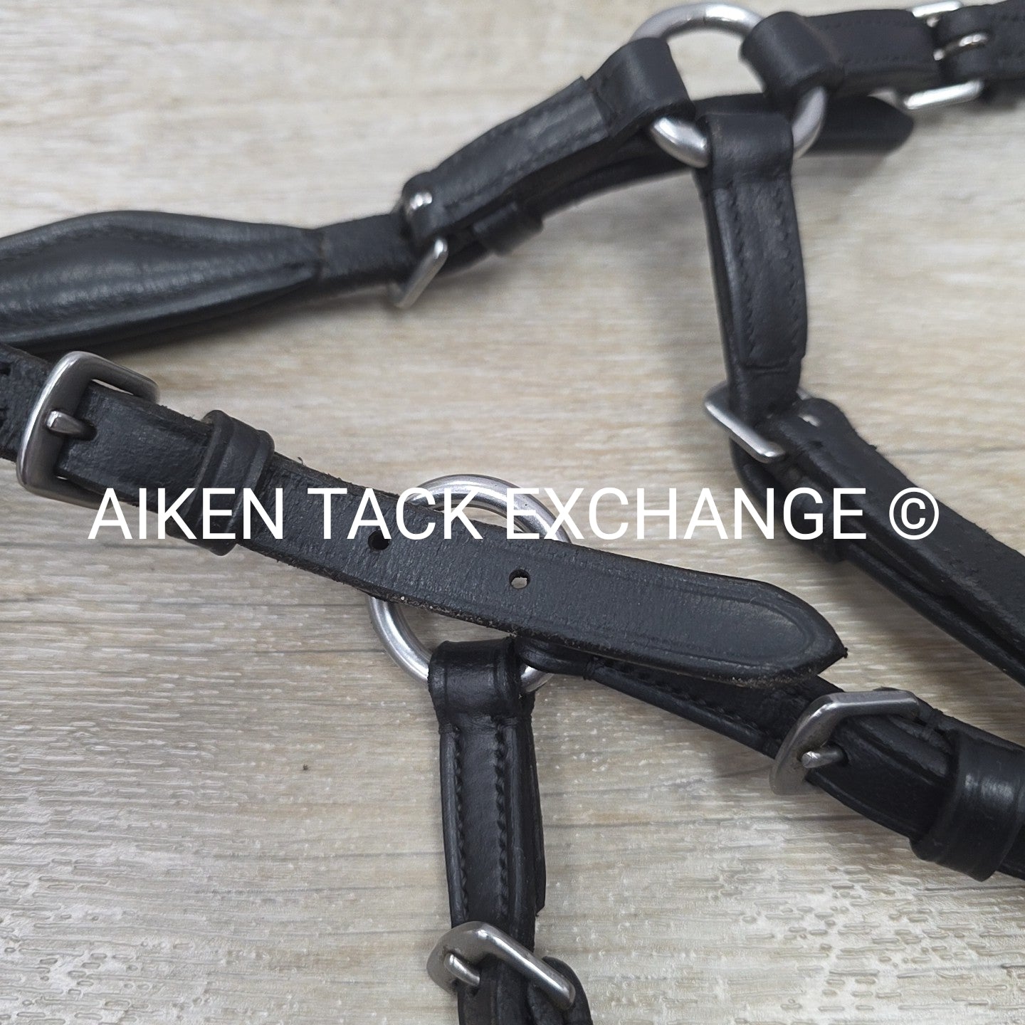 Bitless Bridle, No Browband, No Reins, Black, Size Full