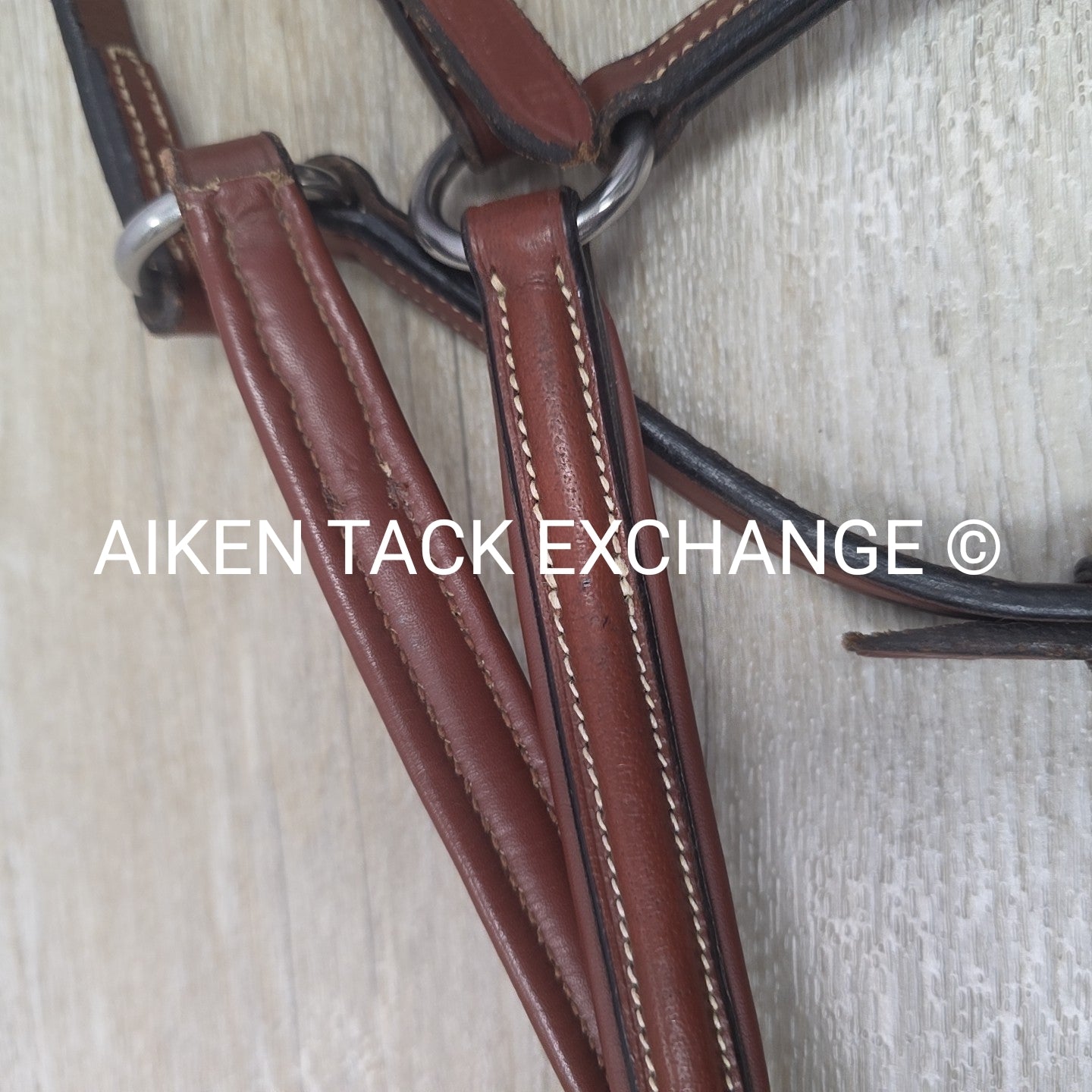 Plain Raised Figure 8 Noseband, Brown, Size Full