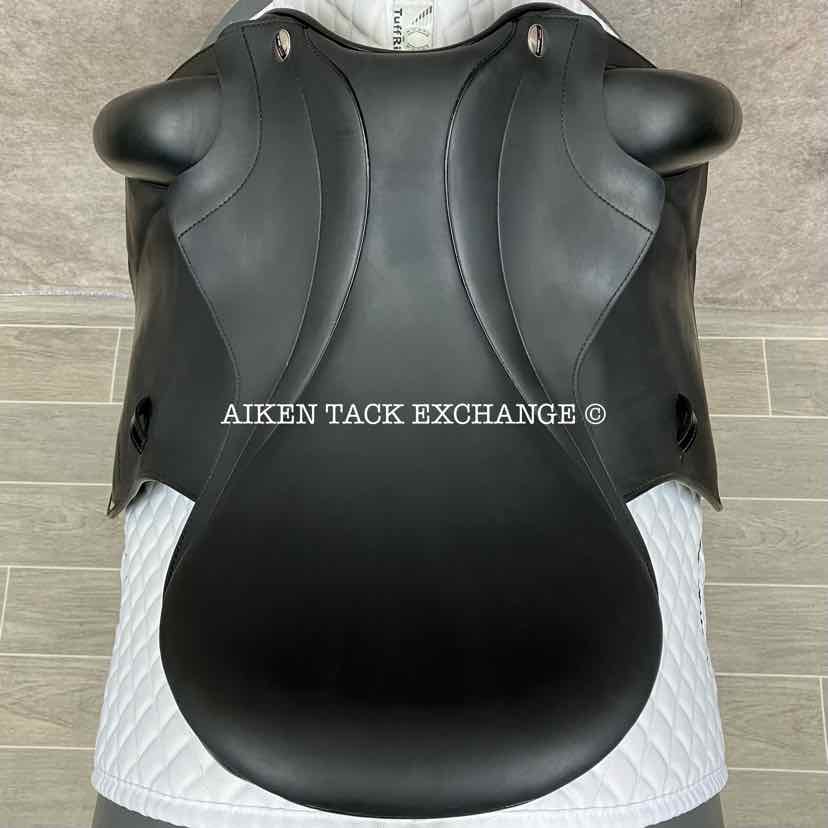 2018 Erreplus Freestyle Monoflap Dressage Saddle, 17" Seat, Adjustable Tree, Wool Flocked Panels