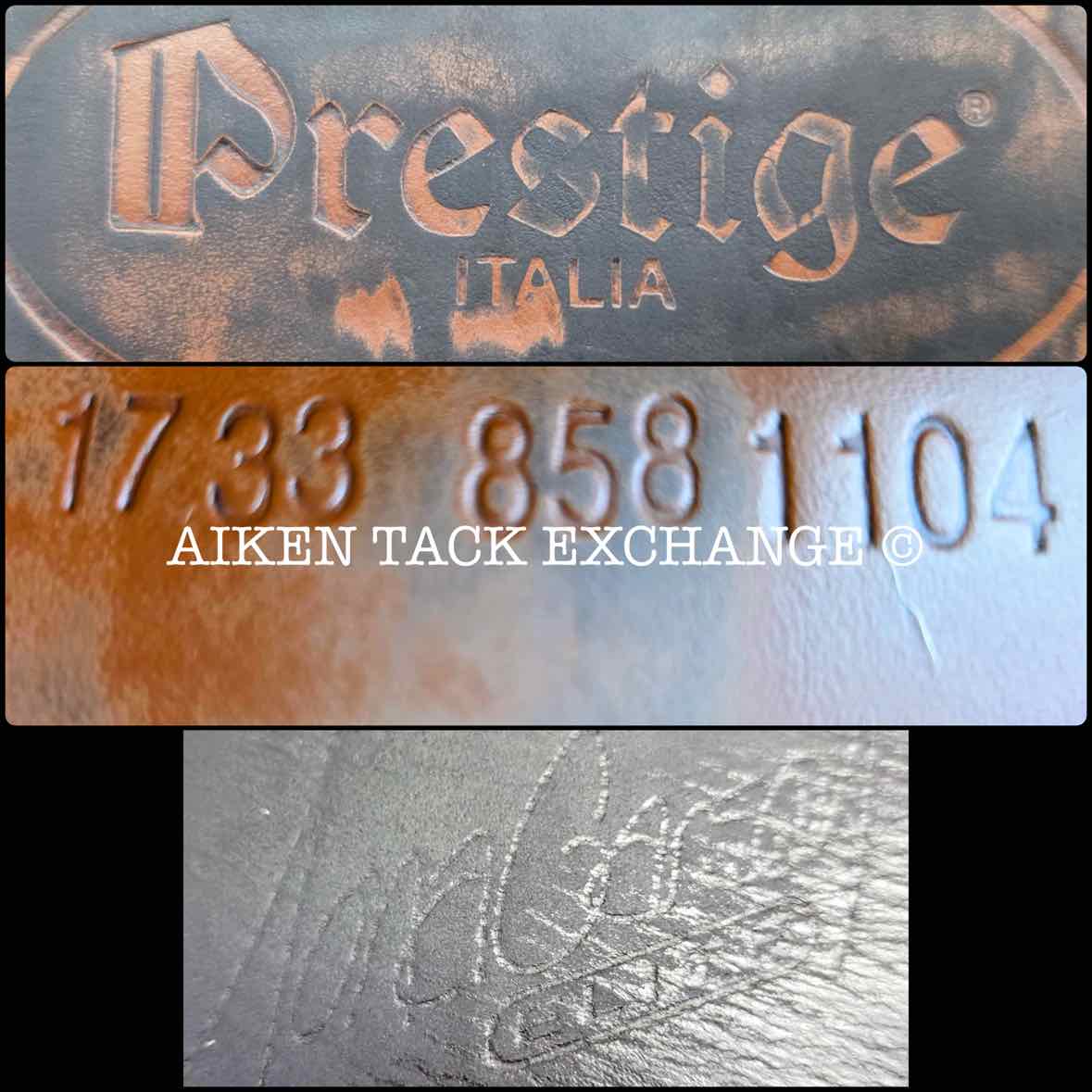 2004 Prestige Nona Garson Elite Close Contact Jump Saddle, 17" Seat, 33 Tree - Medium, Foam Panels