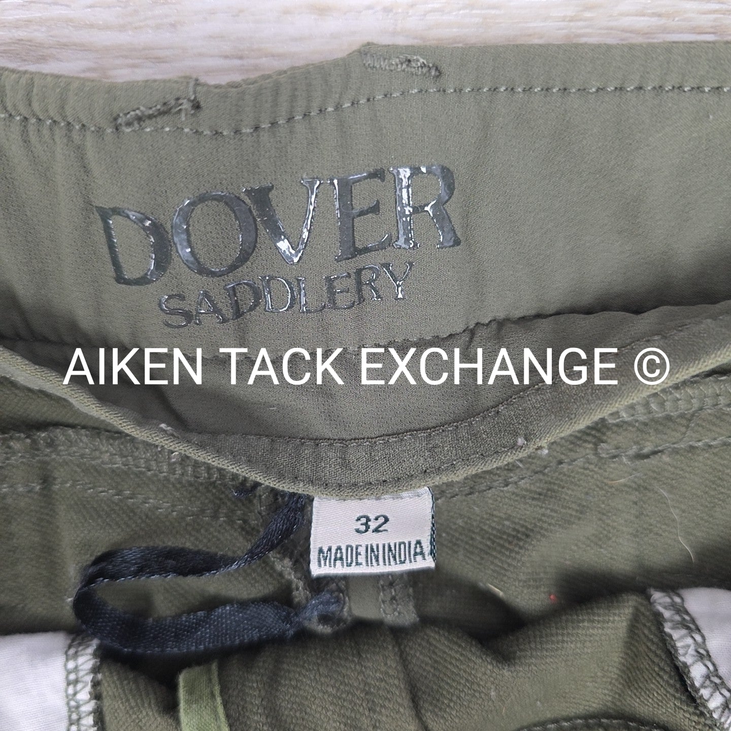 BARGAIN BUNDLE: 2 Pair Dover Saddlery Silicone Grip Knee Patch Breeches, Size 32