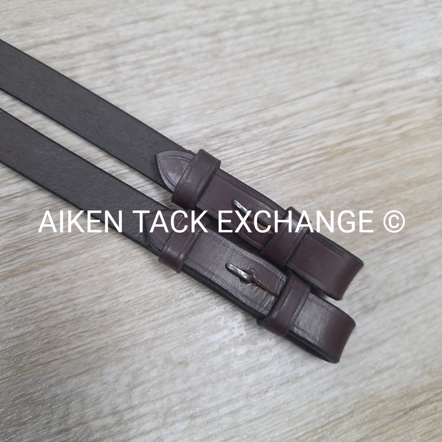 KL Select Black Oak Pebble Grip Reins with Hand Stops, Brown, 54"