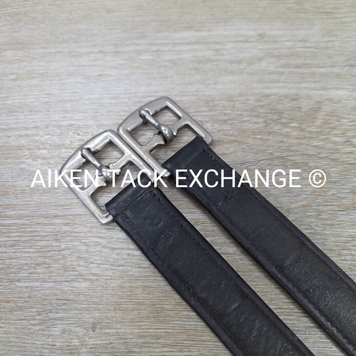 Nylon Lined Stirrup Leathers, Black, 60"