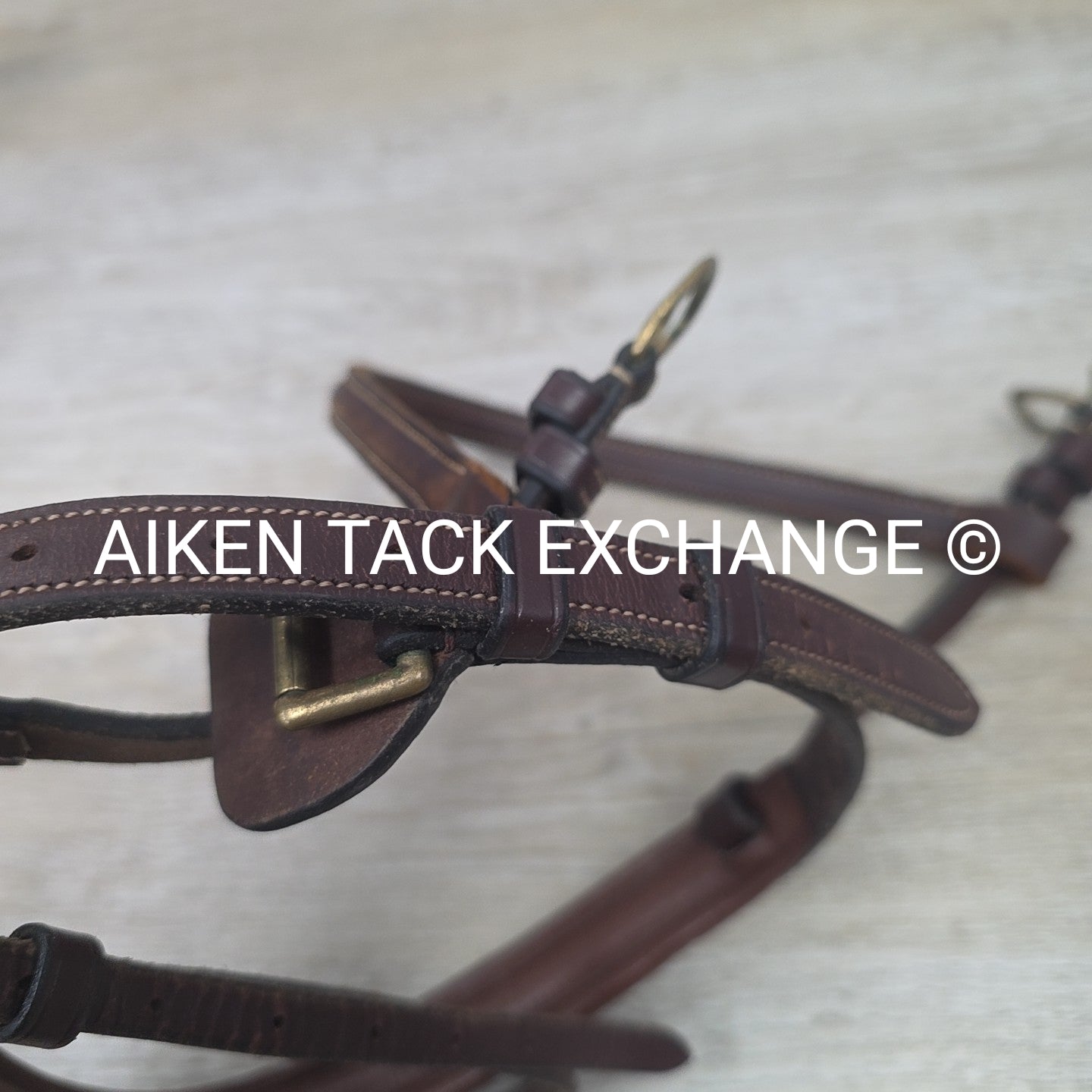 BARGAIN BUNDLE: Flash Dressage Bridle, Fancy Stitched Flash Noseband & Plain Rai