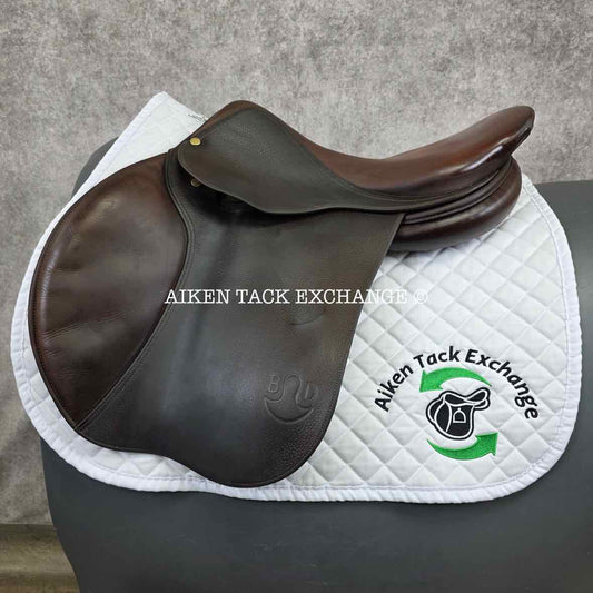 2007 Bruno Delgrange Virtuose Close Contact Jump Saddle, 17.5" Seat, Medium Wide Tree, Foam Panels